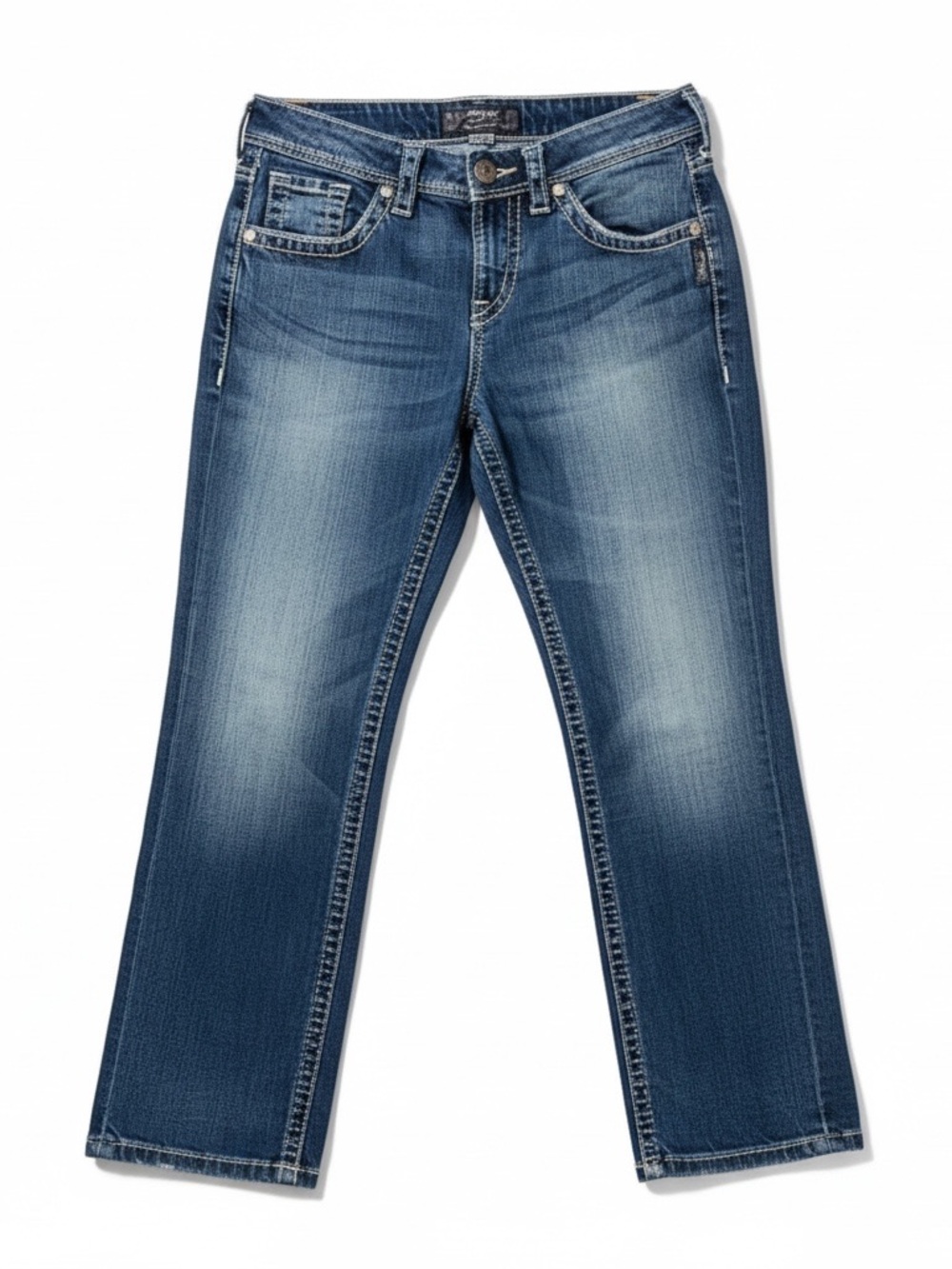 Silver Jeans Natsuki Capri Low Rise Jeans | Y2K Vintage Wash | 26